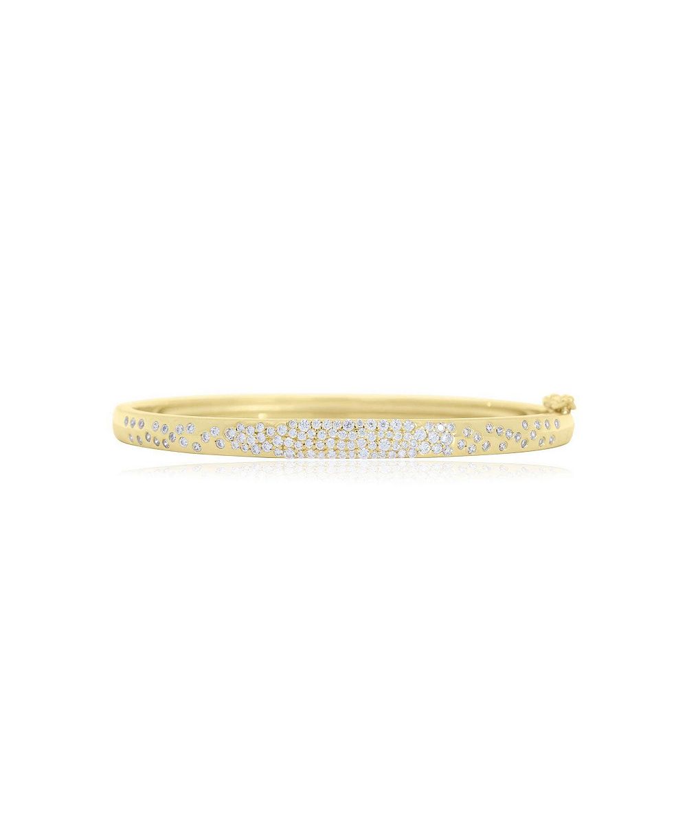 The Lovery CZ Confetti Bangle 14K Gold-Plated Sterling Silver