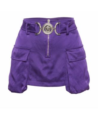 Женская мини-юбка Pre-Owned Versace Viscose Medusa Head-Motif
