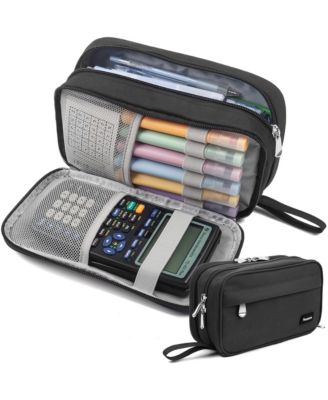 DANRONG Large-Capacity 3-Layer Pencil Case – Durable, Portable Zippered Stationery Organizer; Suitable for School, Office, Teens, and Adults