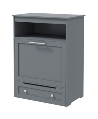 RUIE Tall Pet Feeder Station Storage Cabinet with Raised Dog Bowls
