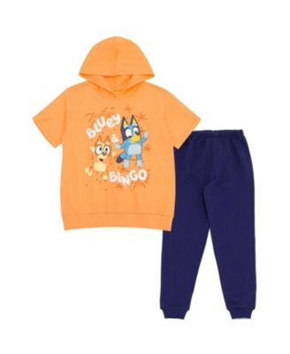 Bluey Toddler Boys (2T-4T) 2-Piece Hooded Tee and Joggers Set