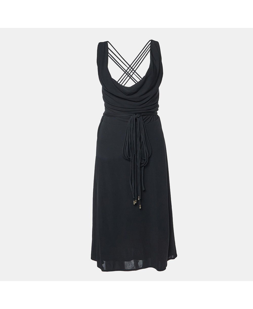 Б/у женское платье Versace Crepe Lace Up Back Sleeveless