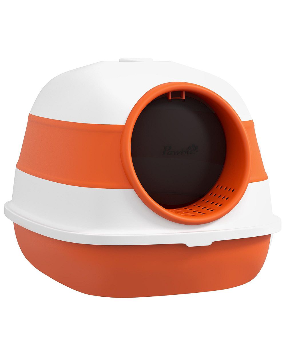 RUIE Dome Covered Cat Litter Box with Lid Scoop and Air Freshener