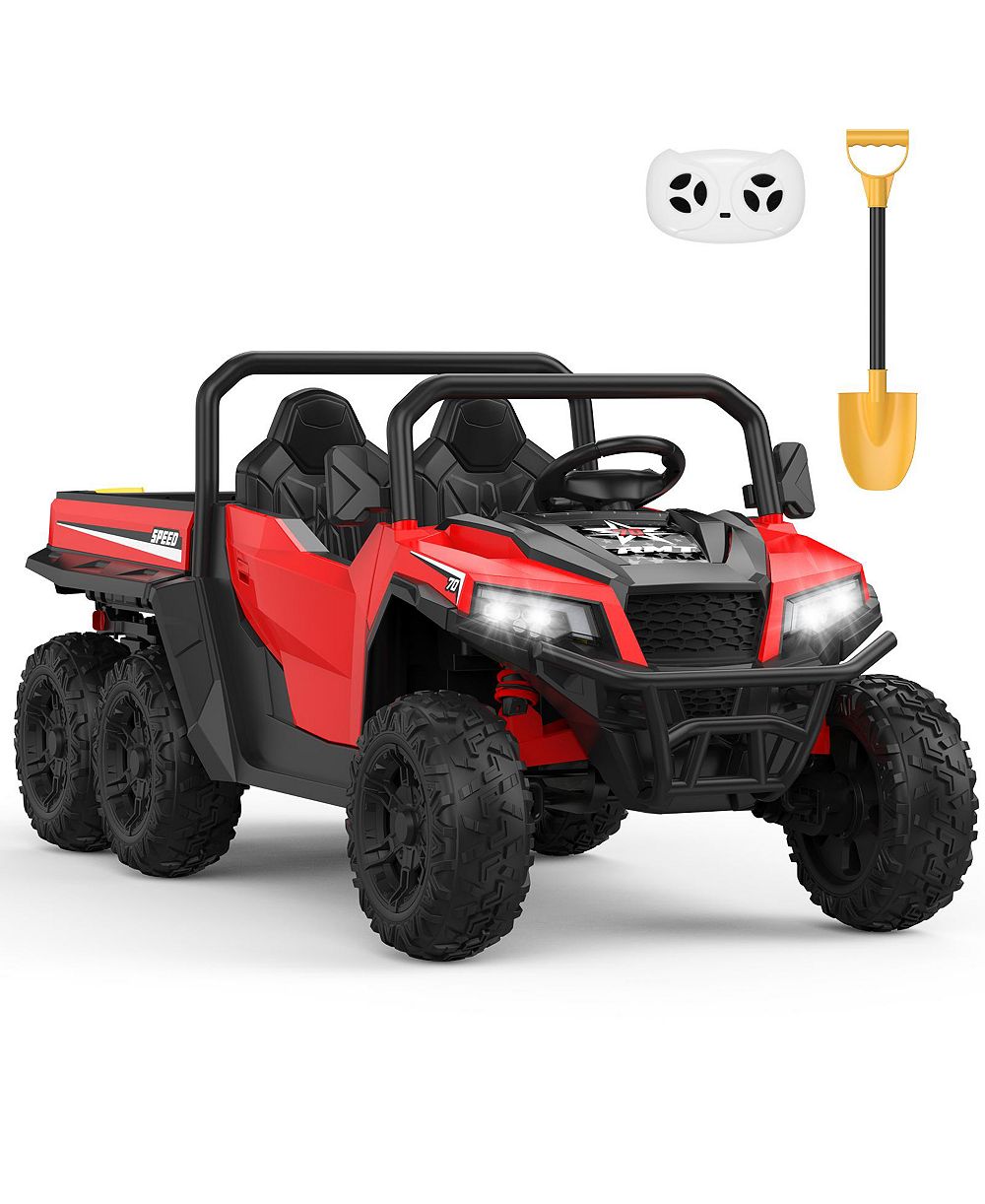 Электрический игрушечный самосвал homfan 24V 6 Wheel Ride-On, 2 места, для детей 3-8 лет