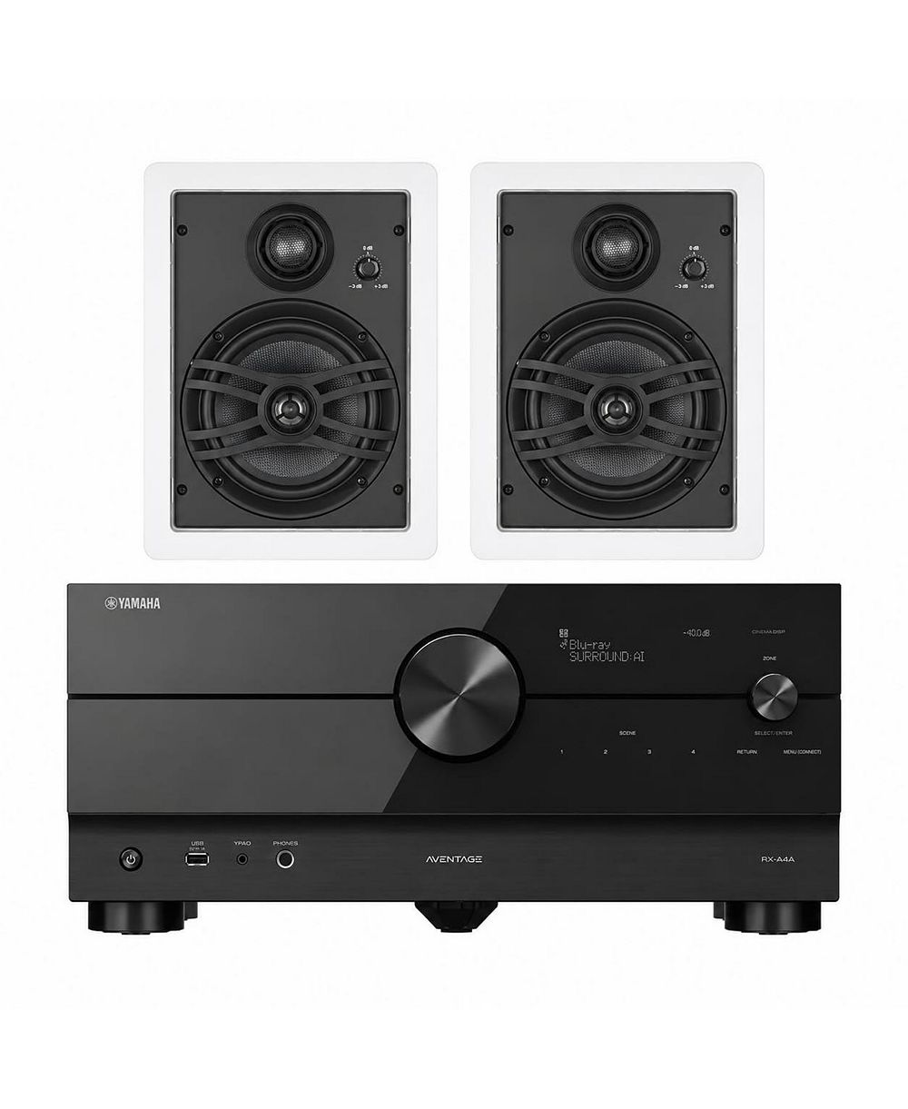 Yamaha RX-A4A 7.2-Channel 110W Dolby Atmos AV Receiver with In-Wall Speaker