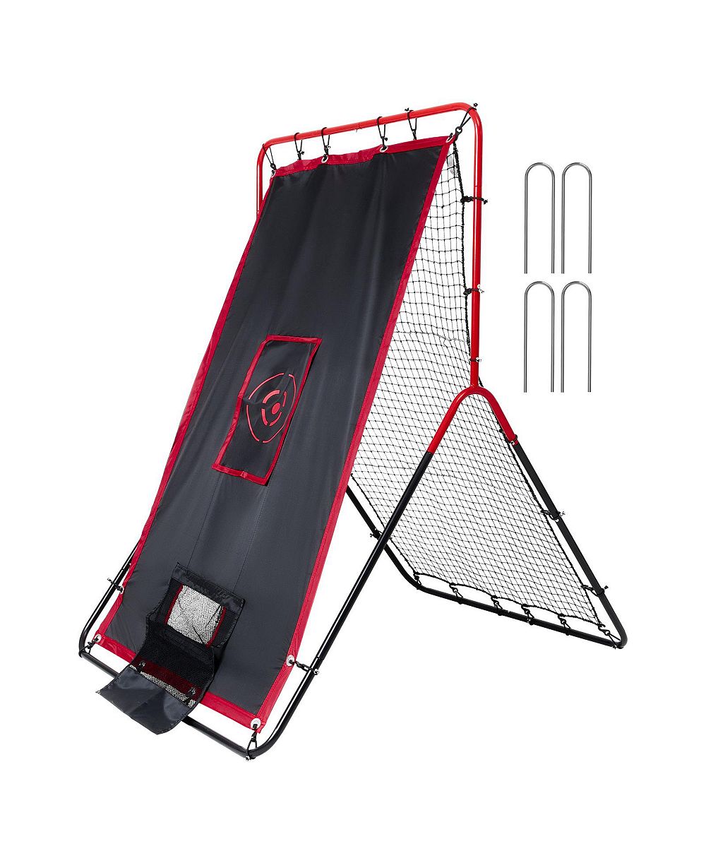 Сетка для тренировок VEVOR Baseball And Softball Rebounder Net 3x4.5 ft 2-in-1 Switch Hitter Pitch