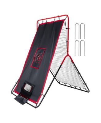 Сетка для тренировок VEVOR Baseball And Softball Rebounder Net 3x4.5 ft 2-in-1 Switch Hitter Pitch