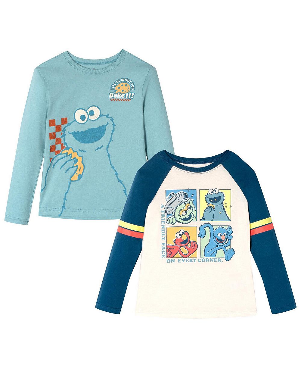 Детский комплект из 2-х лонгсливов Sesame Street для мальчиков
