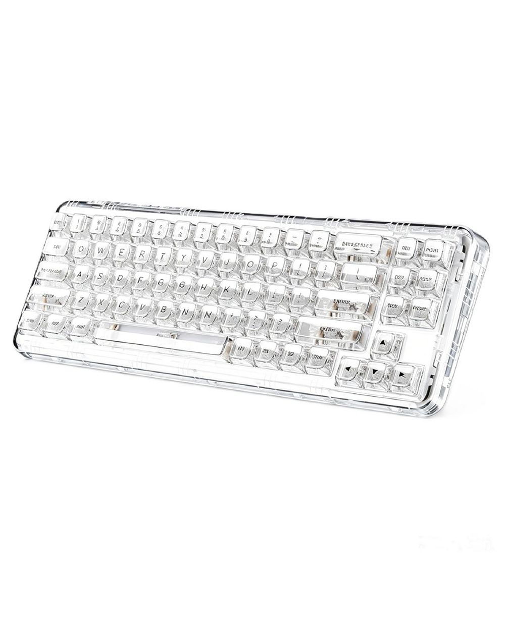 Lamicall X71 68% Transparent Tri-Mode Hot Swap RGB Mechanical Keyboard