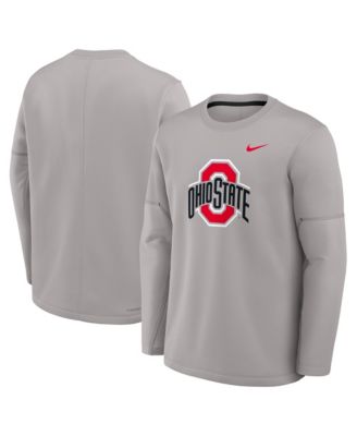 Мужская футболка Nike Black Ohio State Buckeyes 2026 Sideline Coaches Therma-FIT Long Sleeve