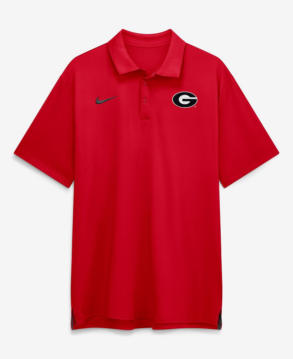 Nike Men's Red Georgia Bulldogs 2026 Sideline Tour Dri-FIT Polo Shirt