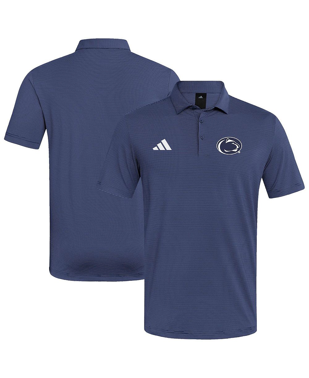 adidas Мужской Navy Penn State Nittany Lions Ultimate365 Stripe Polo Shirt