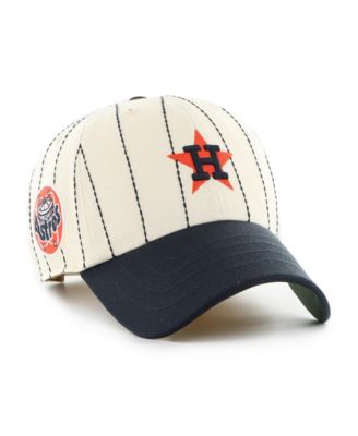 Мужская регулируемая кепка '47 Brand x Rawlings Natural, Navy Houston Astros Pinstripe Clean Up