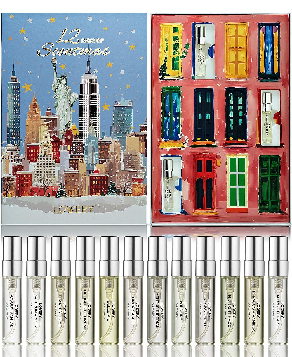 Lovery 12-Piece Limited-Edition Luxury Countdown Eau de Parfum Advent Calendar Scentmas Gift Set