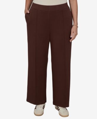 Ruby Rd. Plus Size Sleek Seam Knit Pull-On Pant