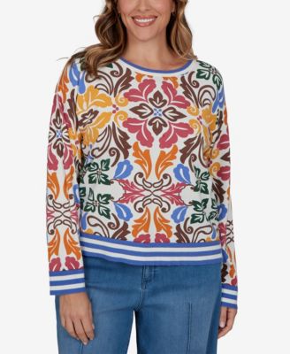 Легкий джемпер Ruby Rd. Plus Size Tipped Floral