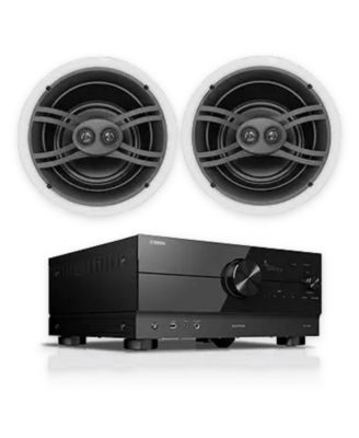 Yamaha RX-A4A 7.2-Channel 110W Dolby Atmos AV Receiver with In-Ceiling Speakers