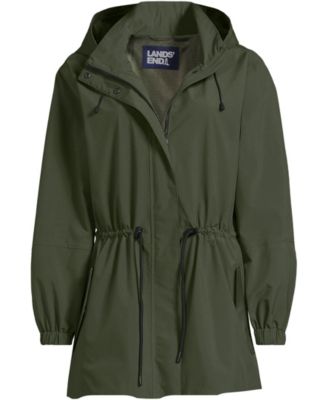 Lands' End Plus Size Packable Rain Parka