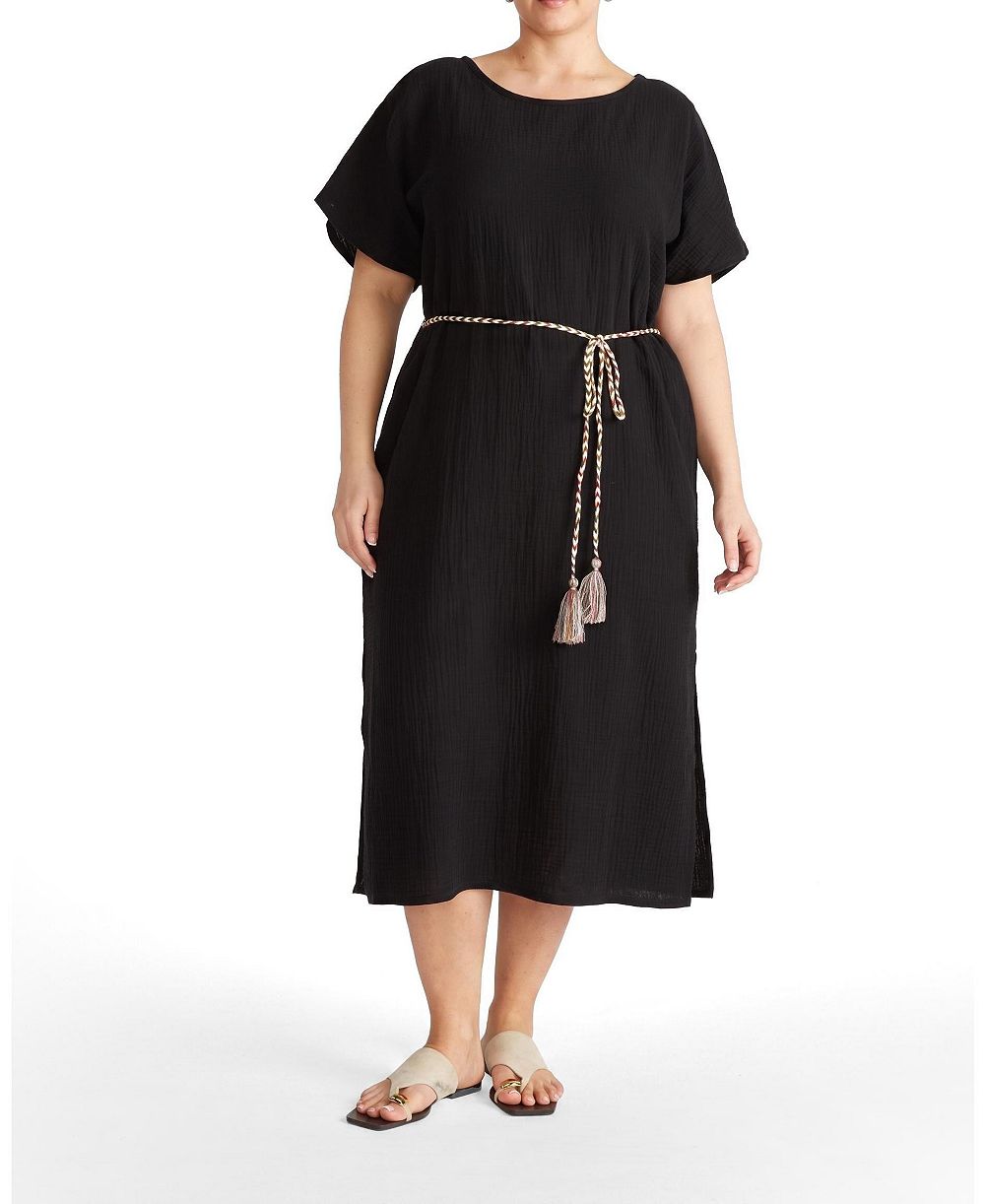 Universal Standard Plus Size Luxe Cotton Gauze Beach Dress