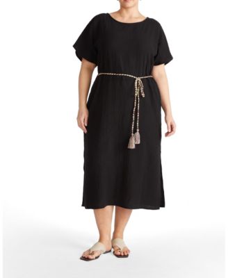 Пляжное платье из хлопкового газа Universal Standard Plus Size Luxe