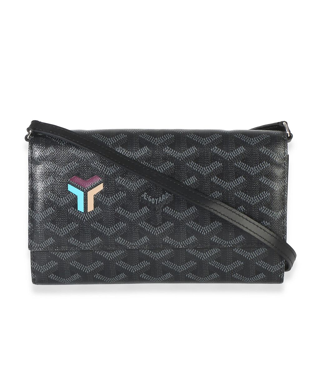 Pre-Owned Goyard Black Goyardine Canvas Varenne Limited Continental Wallet