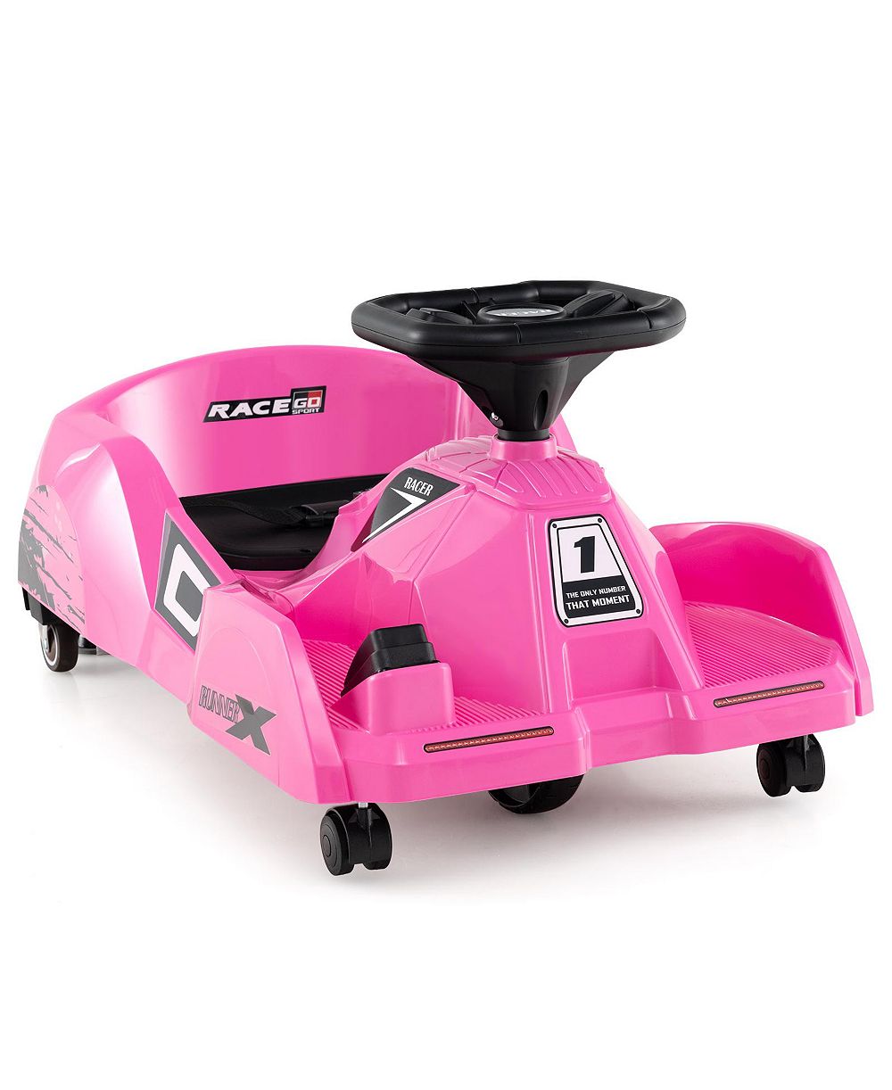 Детский электромобиль Slickblue 12V Go Kart с щеткой и пультом