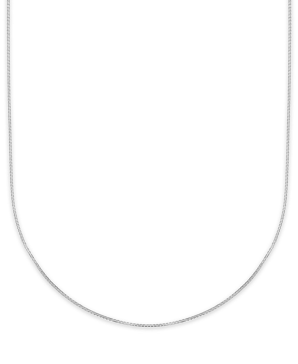 Macy's ожерелье с цепочкой Diamond-Cut, белое золото 10k