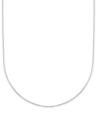 Macy's ожерелье с цепочкой Diamond-Cut, белое золото 10k