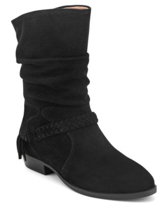 Earth Женские ботинки с низким каблуком Printy Suede Ruched