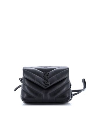 Pre-Owned Saint Laurent Toy Loulou Shoulder Bag Matelasse Chevron Leather