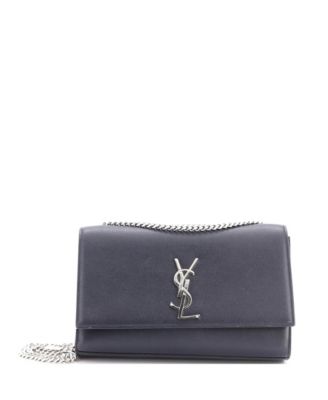 Pre-Owned Saint Laurent Medium Classic Monogram Crossbody Bag Grainy Leather