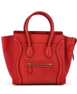 Pre-Owned Celine Micro Luggage Bag Grainy Leather