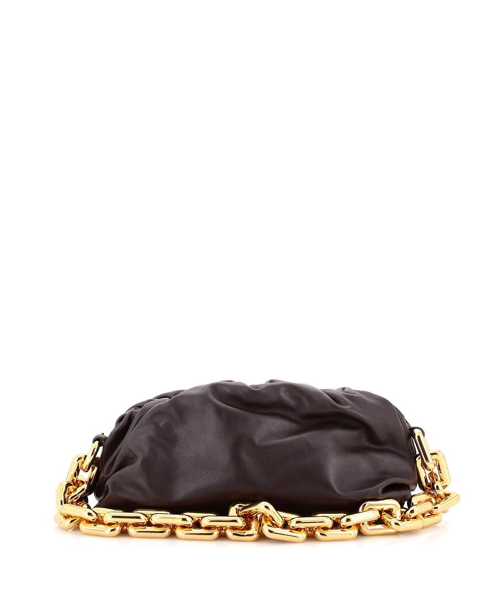 Pre-Owned Bottega Veneta Кожаная сумка-клатч Teen The Chain