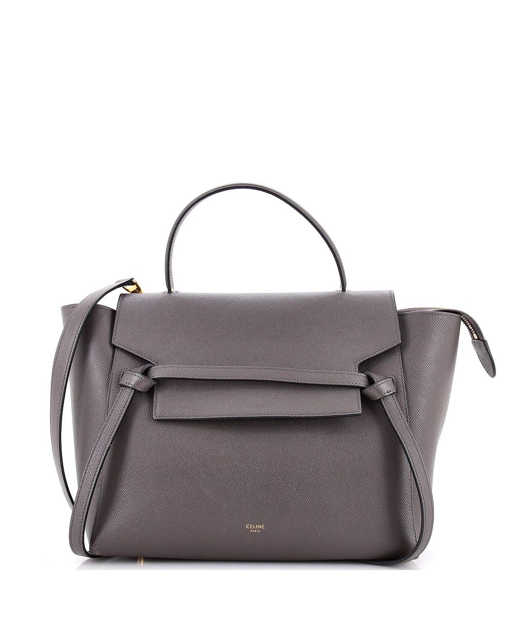 Pre-Owned Celine Mini Belt Bag Textured Leather