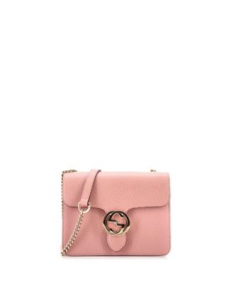 Pre-Owned Gucci Small Interlocking Shoulder Bag Leather