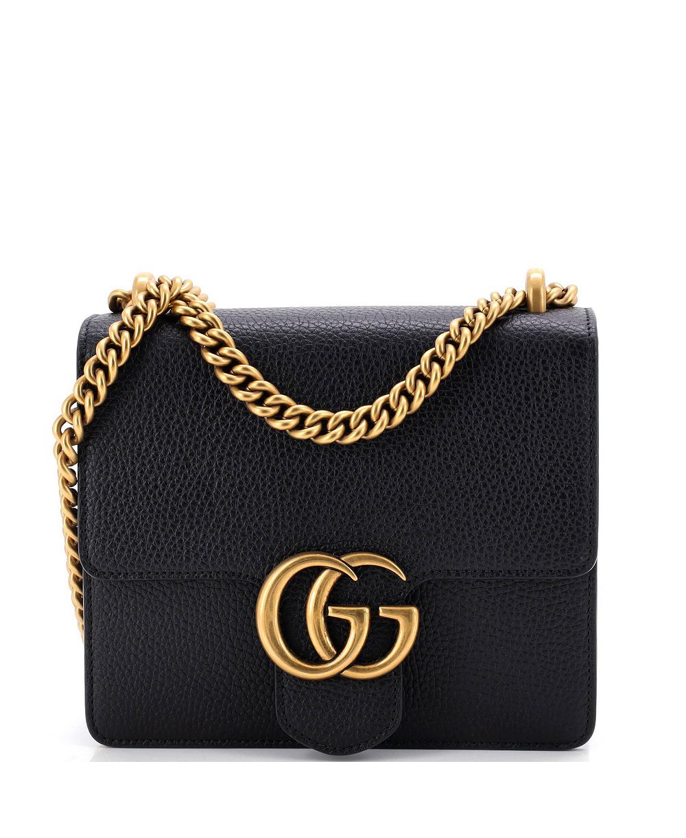 Б/у сумка Gucci Small GG Marmont Chain через плечо из кожи
