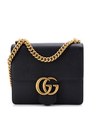 Б/у сумка Gucci Small GG Marmont Chain через плечо из кожи