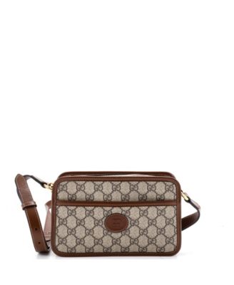 Сумка Gucci Mini Interlocking G Patch из ткани GG Coated Canvas
