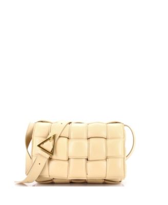 Pre-Owned Bottega Veneta Cassette Crossbody Bag Padded Maxi Intrecciato Leather