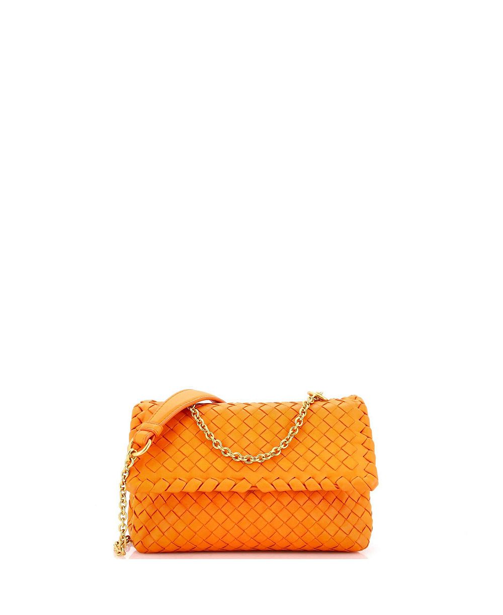 Б/у сумка Bottega Veneta Baby Olimpia кросс-боди из кожи Intrecciato Nappa