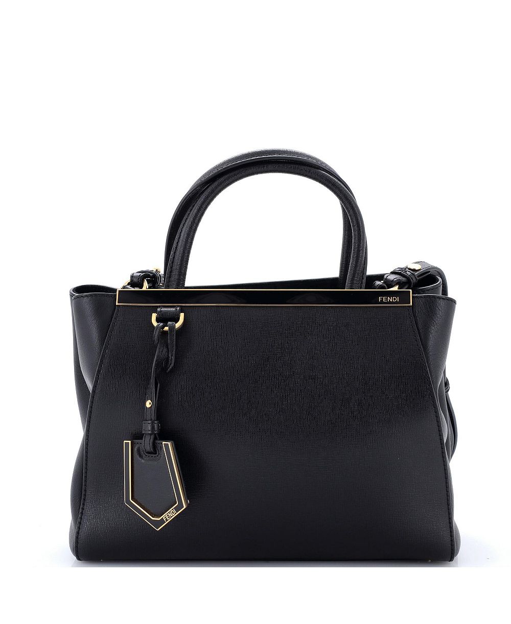 Б/у кожаная сумка Fendi Petite 2Jours