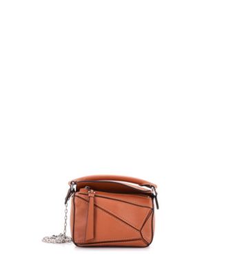 Б/у сумка Loewe Nano Puzzle из кожи