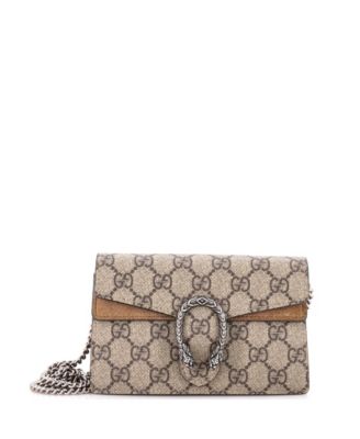 Pre-Owned Gucci супермини сумка Dionysus из ткани GG coated canvas