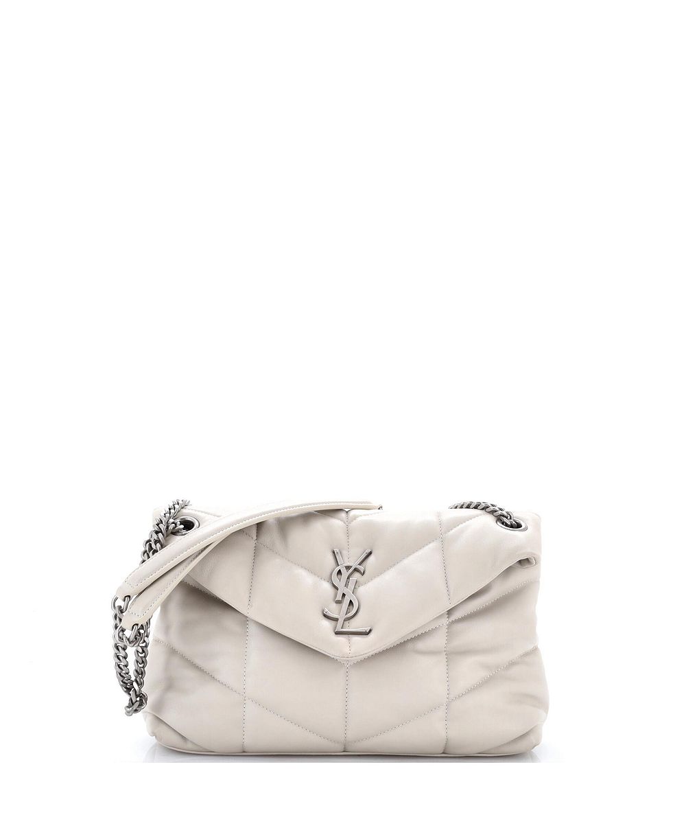 Pre-Owned Saint Laurent Small Loulou Puffer Shoulder Bag Quilted Leather