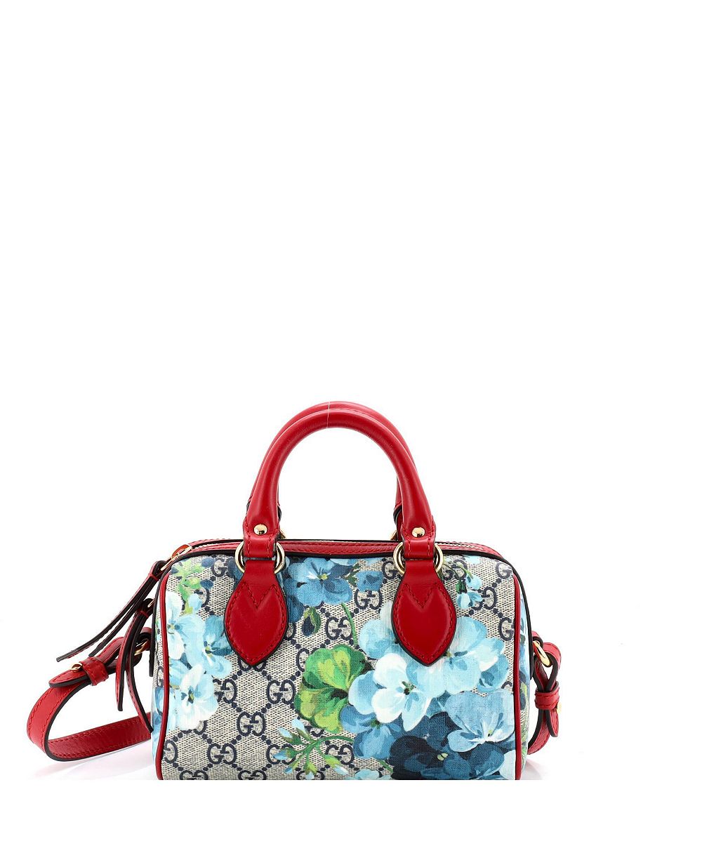 Сумка Gucci Nano Convertible Boston из ткани GG Coated Canvas с принтом Blooms