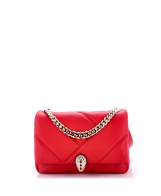 Pre-Owned Bvlgari маленькая сумка-мессенджер Serpenti Cabochon из диагональной стеганой кожи
