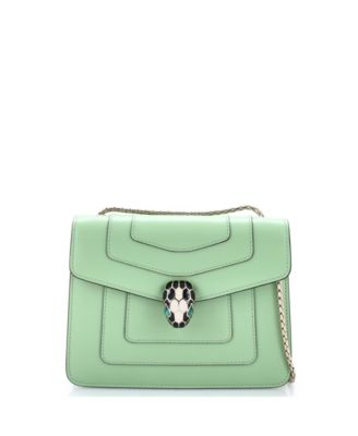 Pre-Owned Bvlgari Small Serpenti Forever Square Shoulder Bag Leather