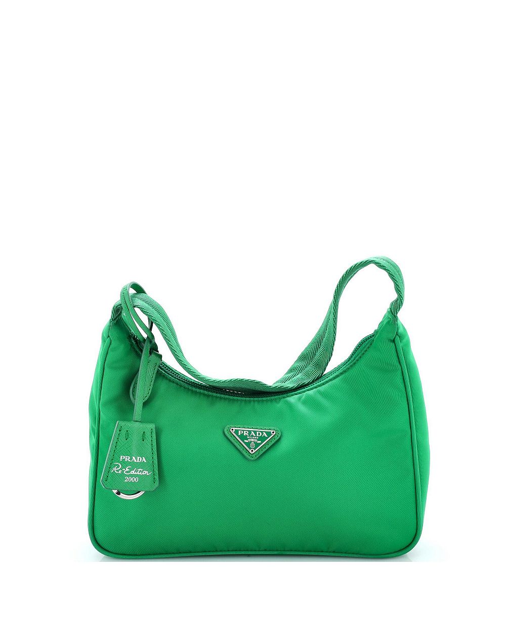 Pre-Owned Prada Mini Re-Edition 2000 Hobo Tessuto