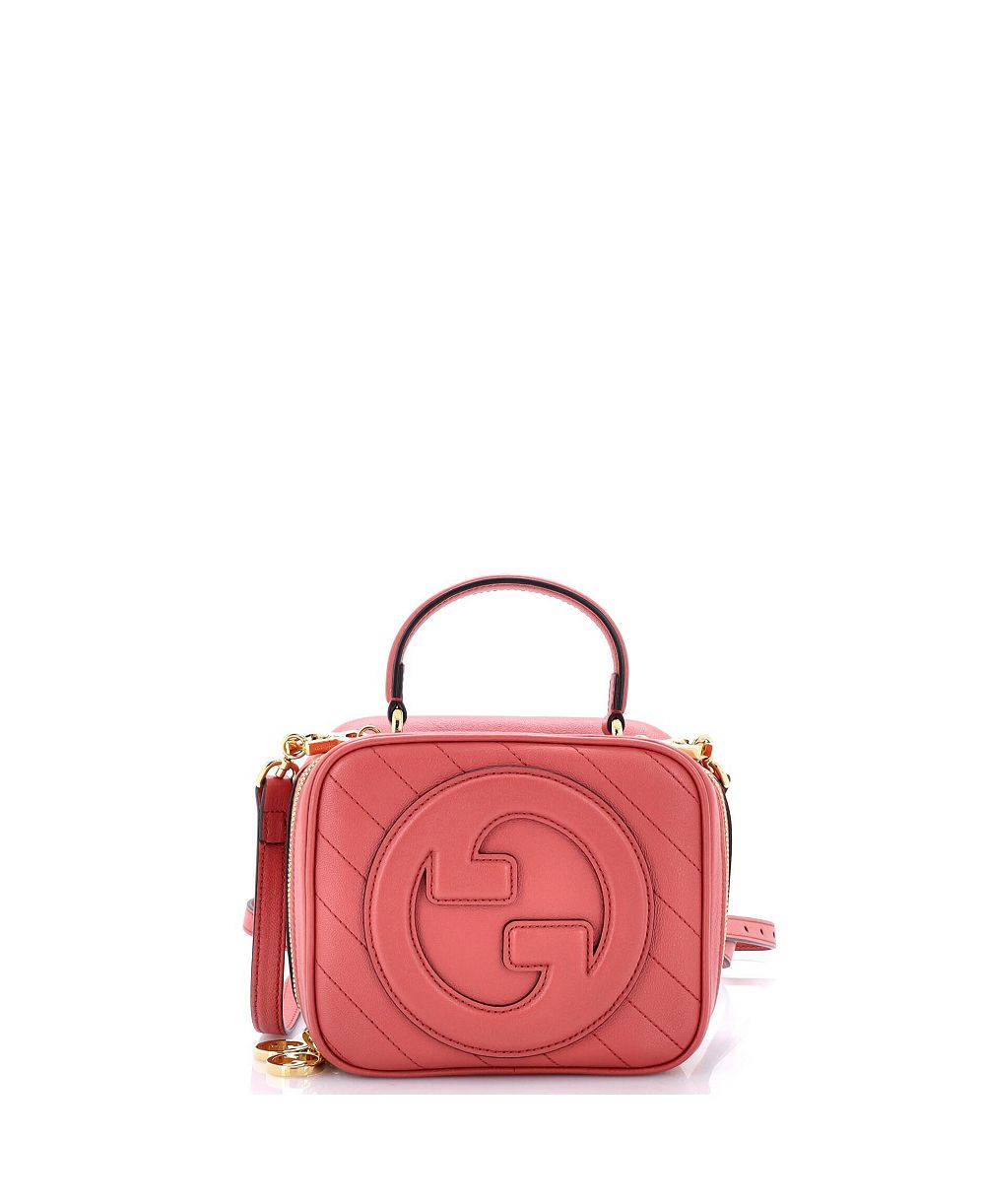 Pre-Owned Gucci Blondie NM Top Handle Shoulder Bag Diagonal Quilted Leather