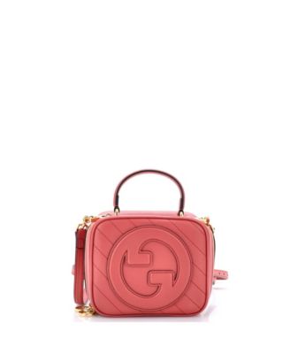 Pre-Owned Gucci Blondie NM Top Handle Shoulder Bag Diagonal Quilted Leather